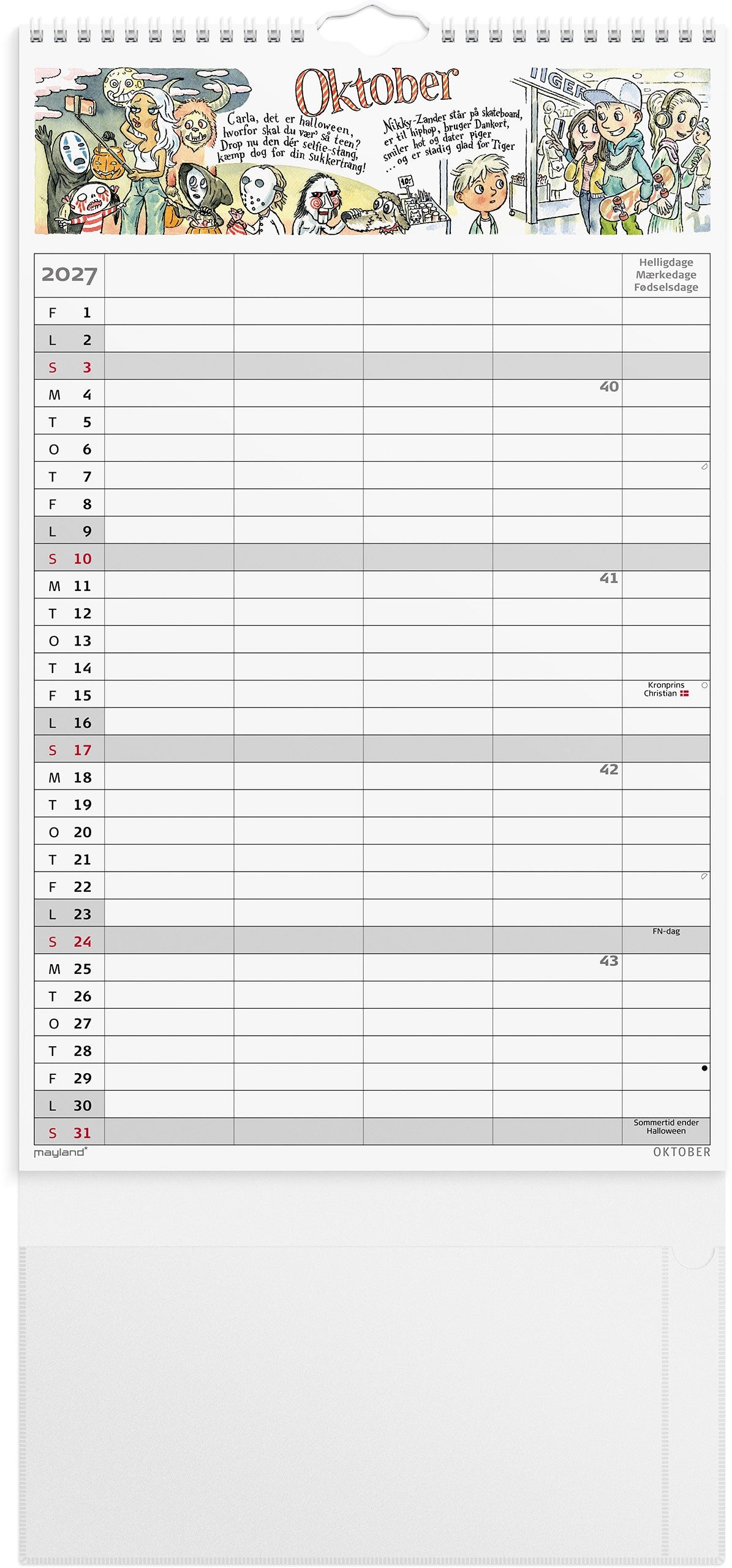 Familiekalender Otto Dickmeiss & Lilja Scherfig 4 kol. 2027