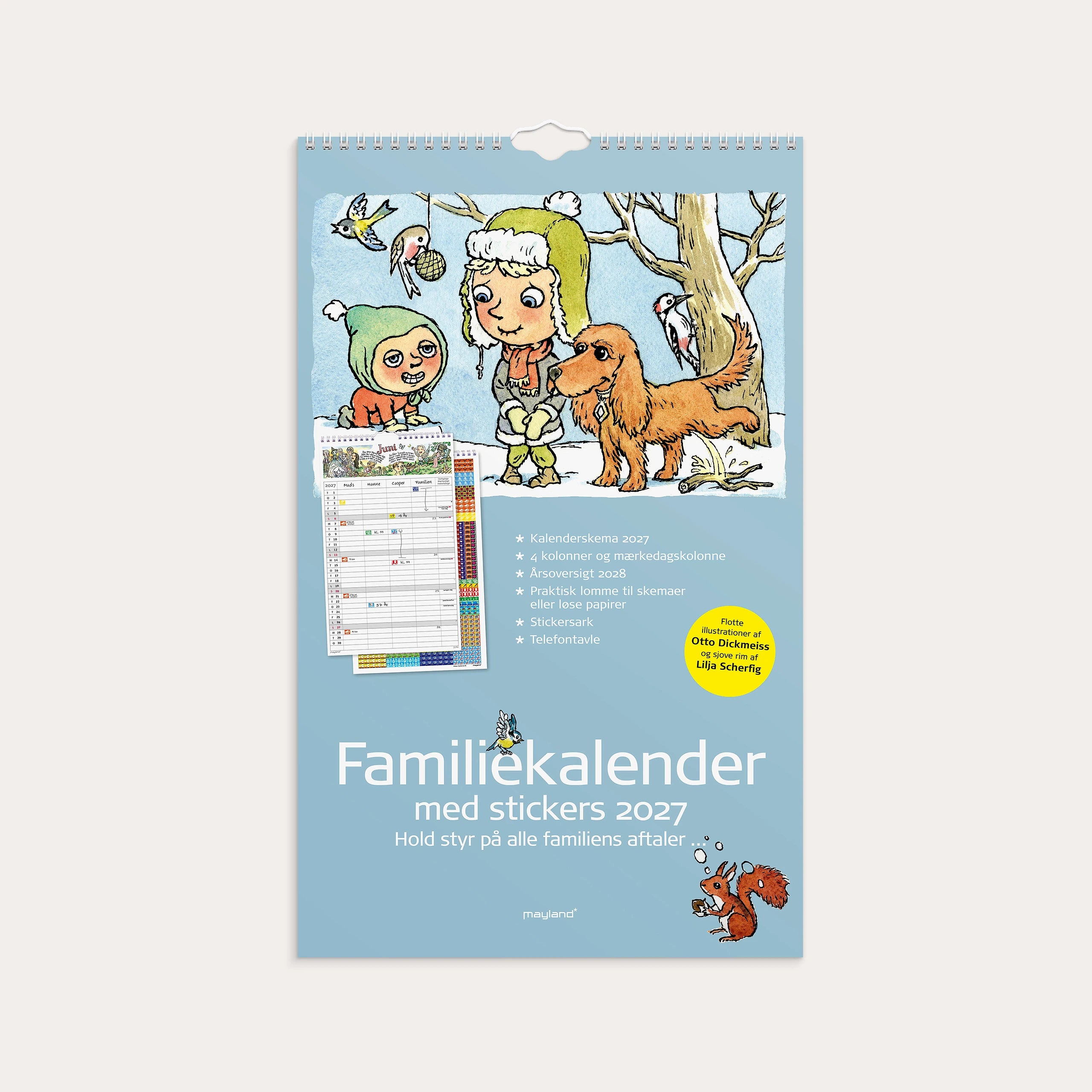 Familiekalender Otto Dickmeiss & Lilja Scherfig 4 kol. 2027