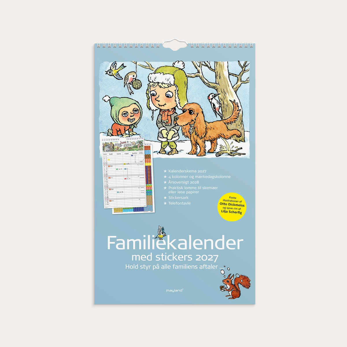 Familiekalender Otto Dickmeiss & Lilja Scherfig 4 kol. 2027