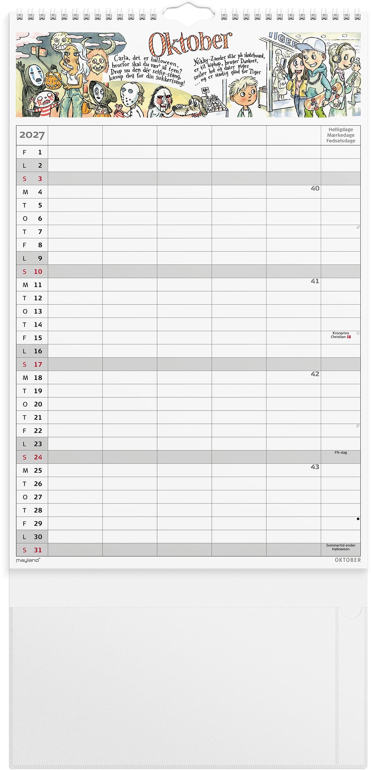 Familiekalender Otto Dickmeiss & Lilja Scherfig 5 kol. 2027