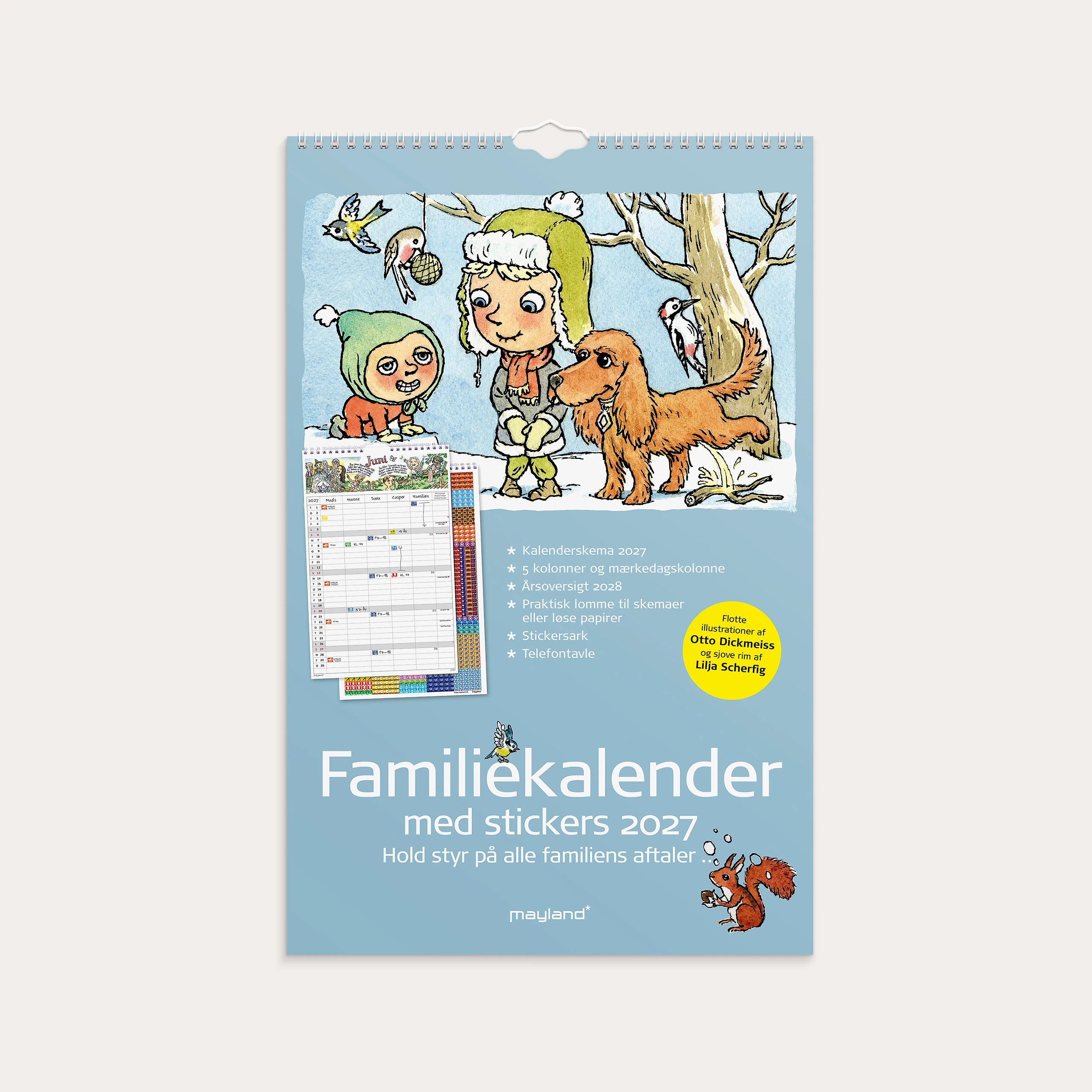 Familiekalender Otto Dickmeiss & Lilja Scherfig 5 kol. 2027