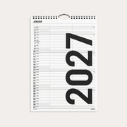 Familiekalender Black and white 2 kol. 2027