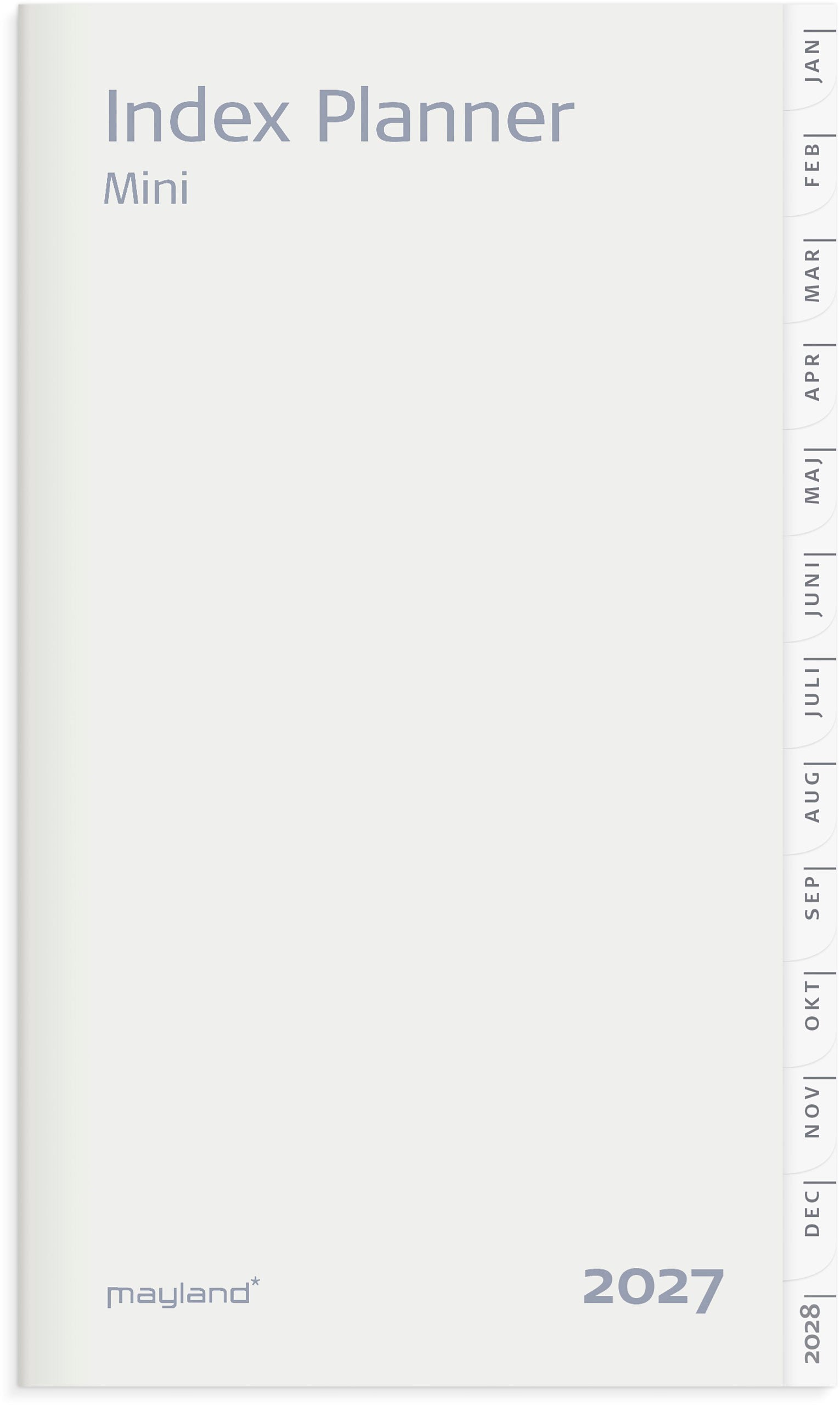 Index Planner mini månedskalender REFILL 2027