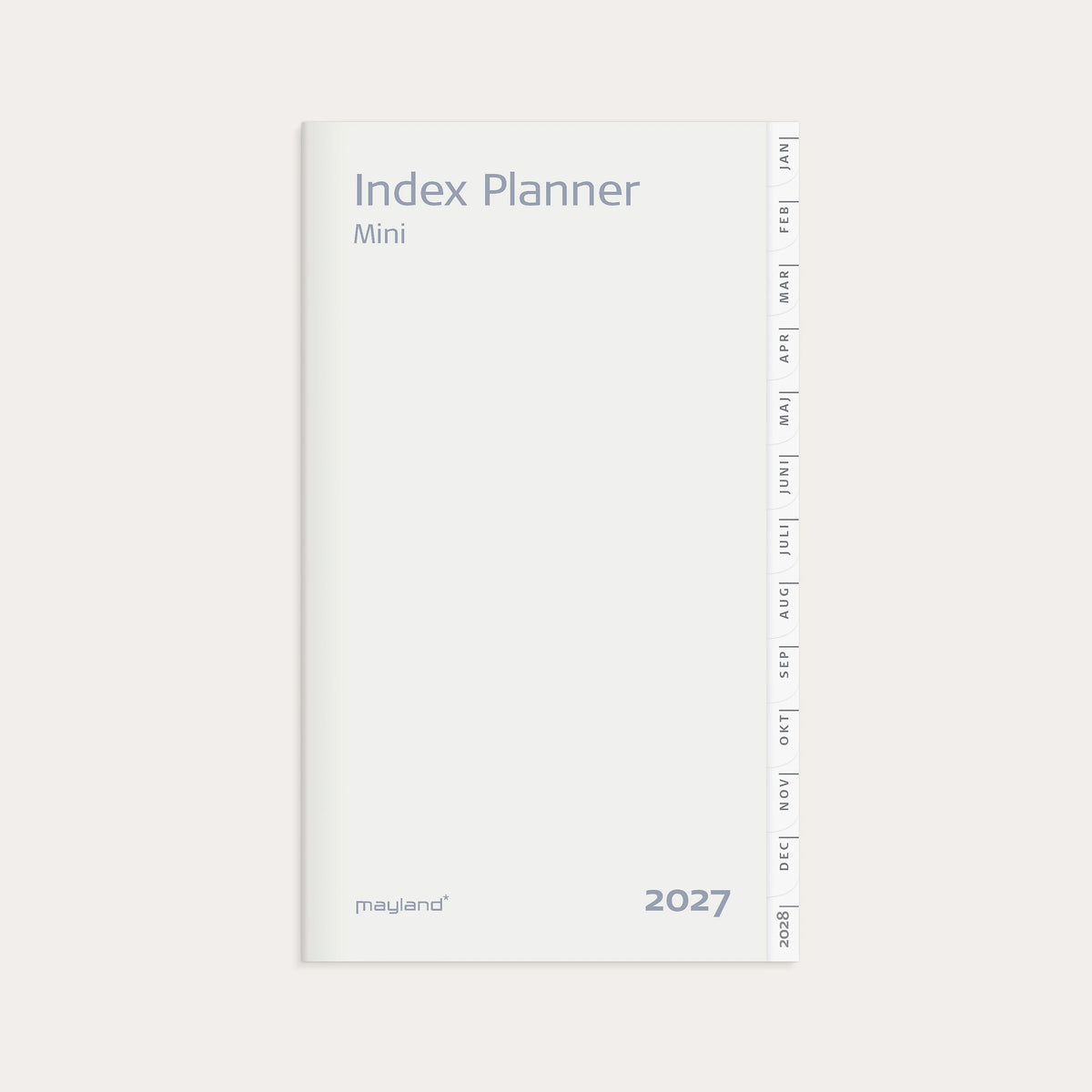 Index Planner mini månedskalender REFILL 2027