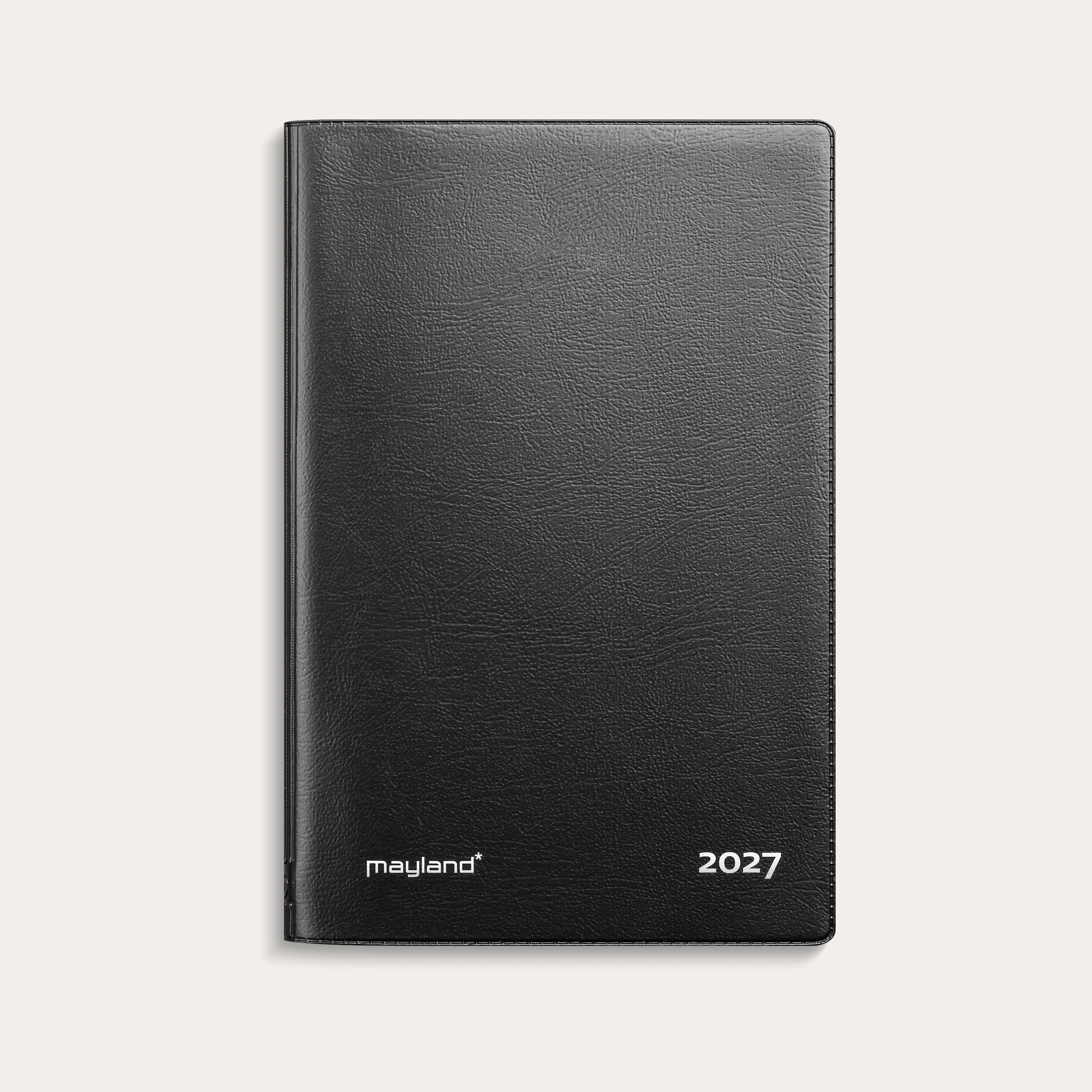 Mini Planner ugekalender sort vinyl 2027