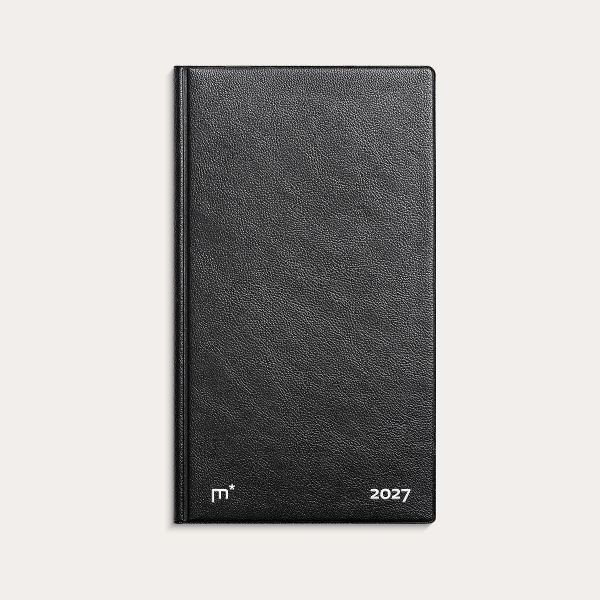 City Week Planner tværformat sort vinyl 2027