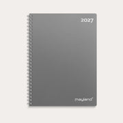 A5 ugekalender højformat mørkegrå PP-plast 2027