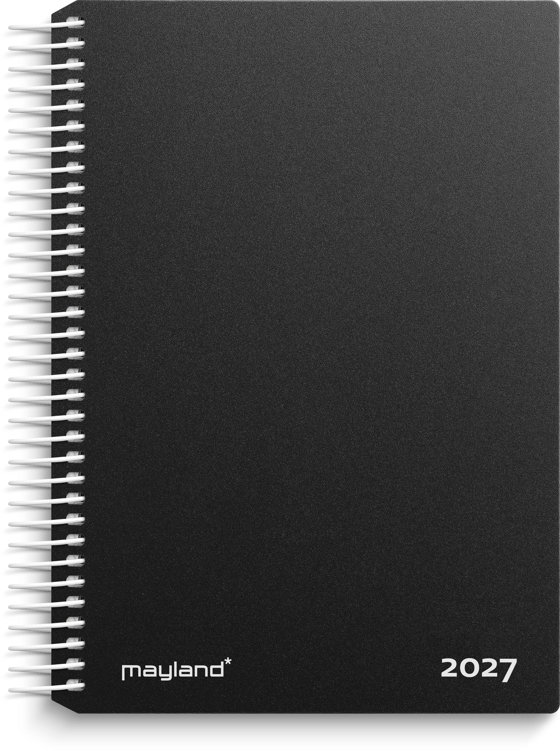 Dagkalender sort PP-plast 2027