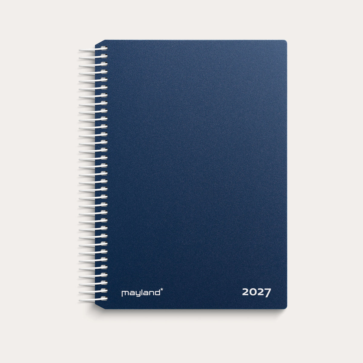 Dagkalender blå PP-plast 2027