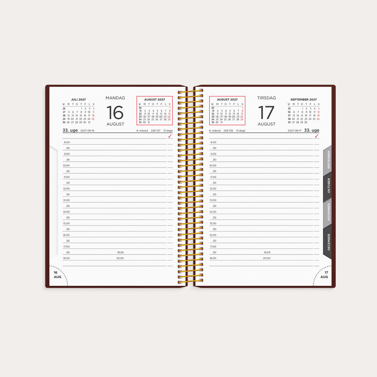 Dagkalender trend soft touch 2027
