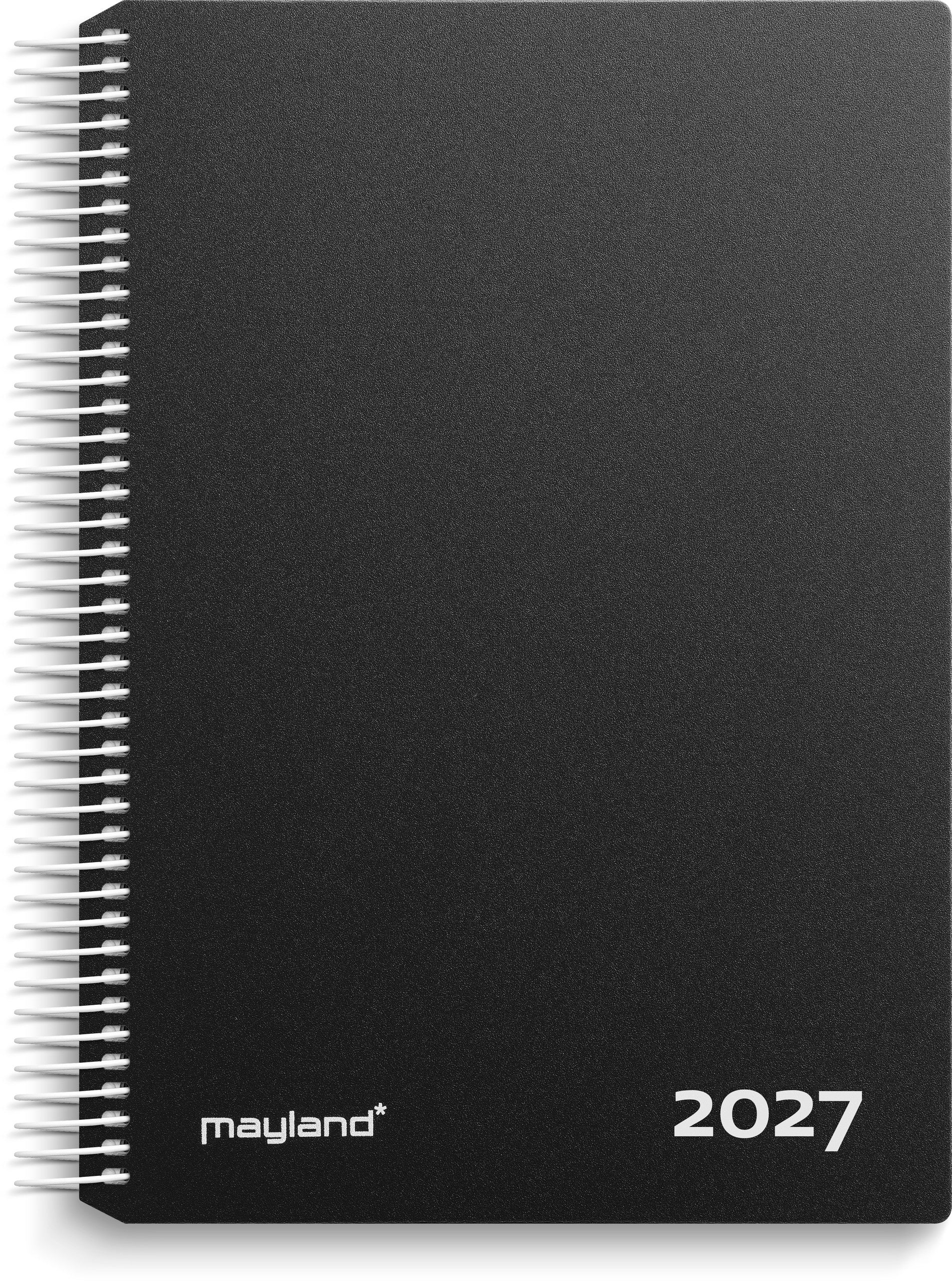 Timekalender sort PP-plast 2027