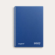 Timekalender blå PP-plast 2027