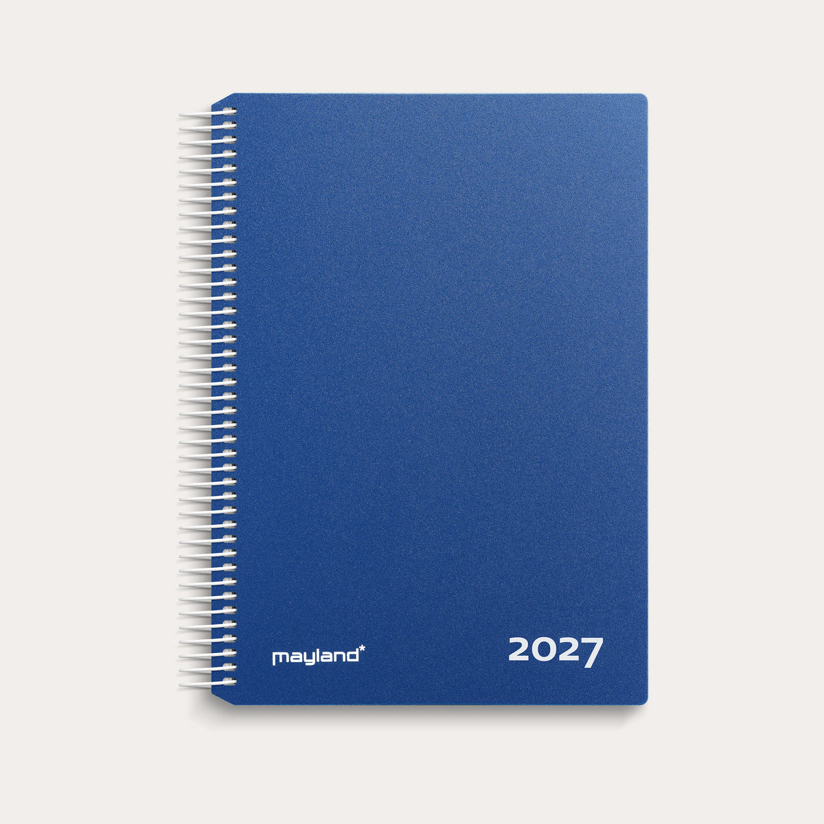 Timekalender blå PP-plast 2027