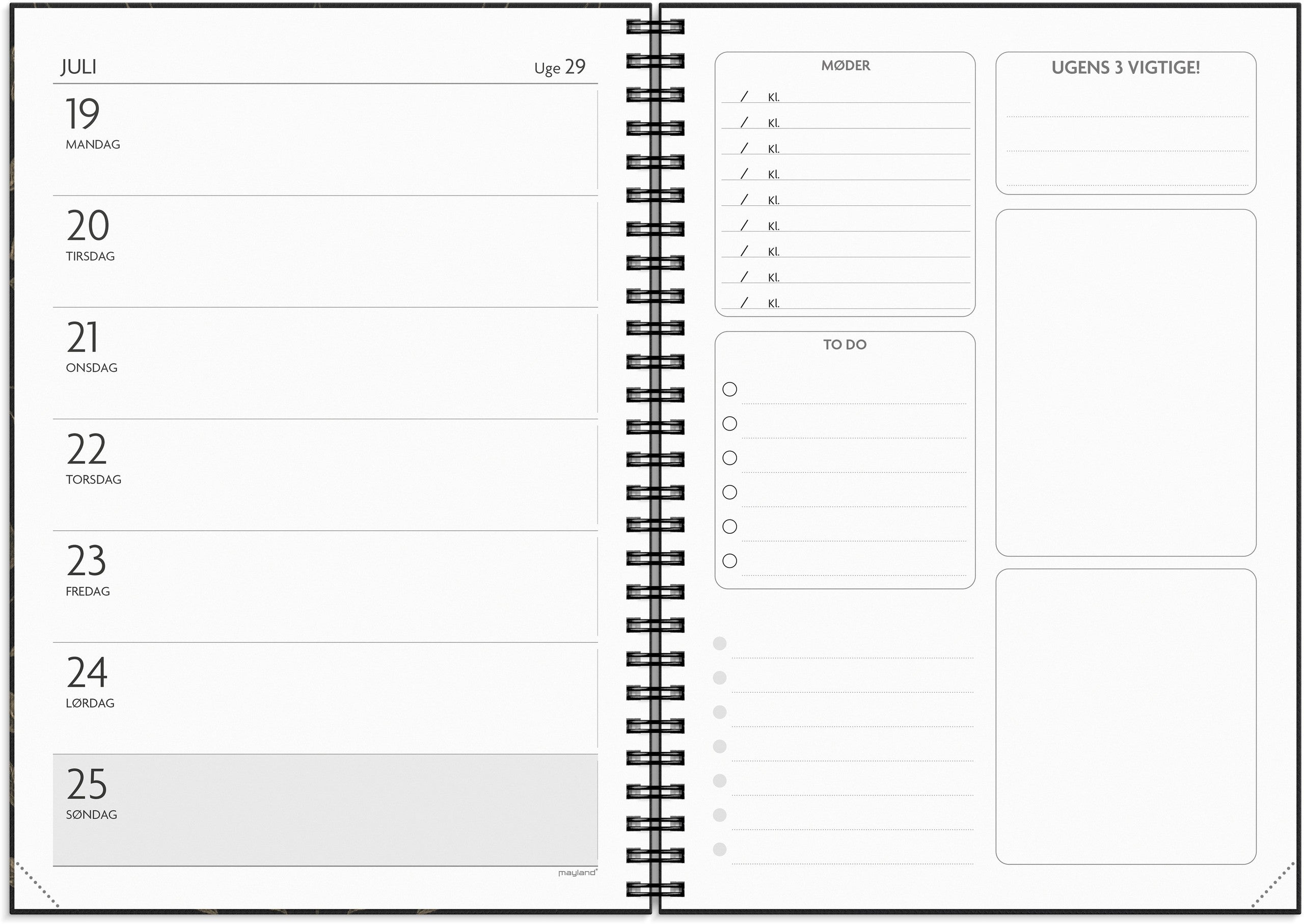 Få det gjort A5 ugekalender 2027
