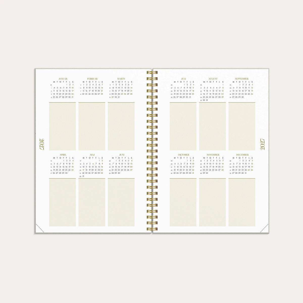 Life Planner Essentials A5 ugekalender 2027