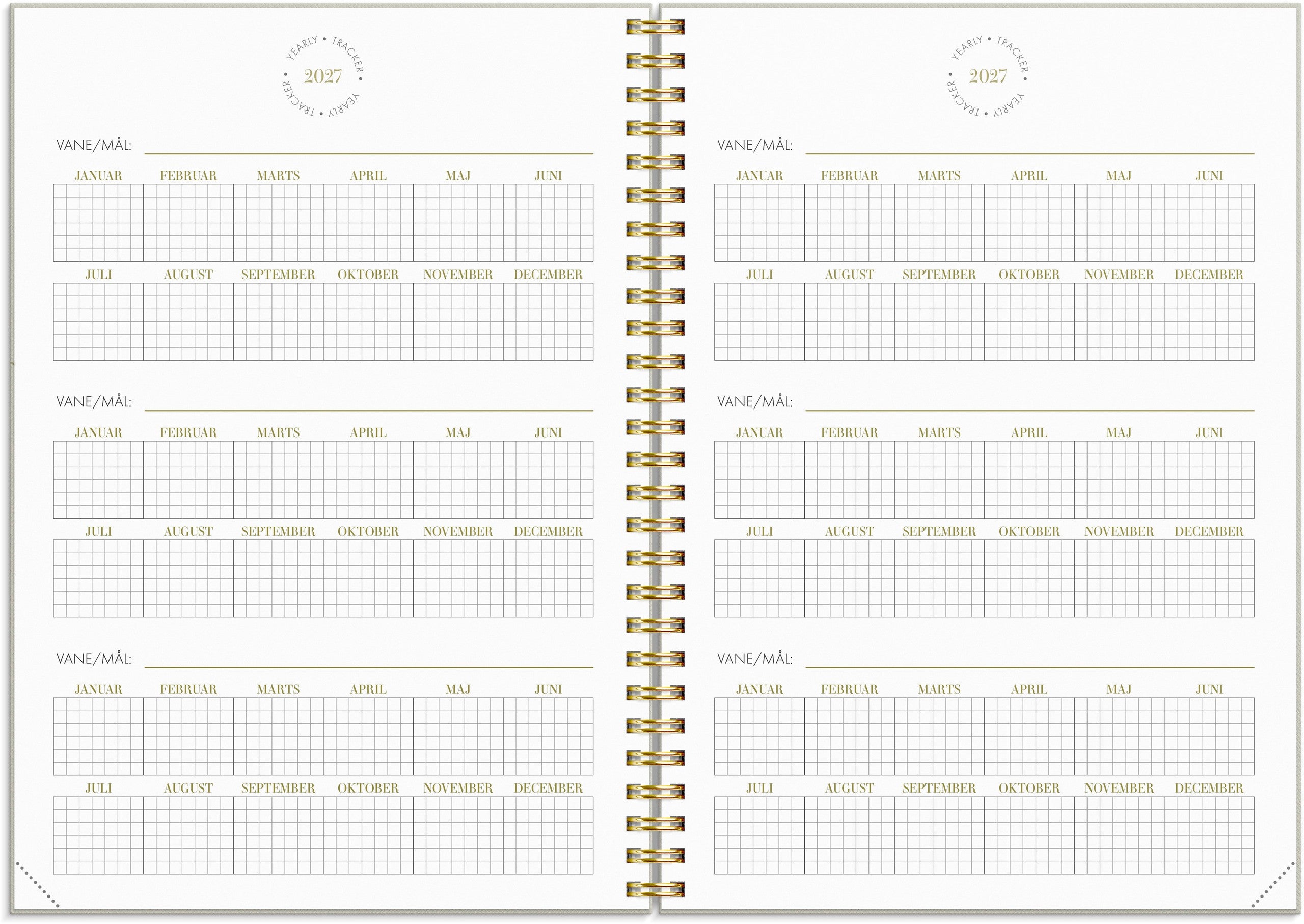 Life Planner Essentials A5 ugekalender 2027