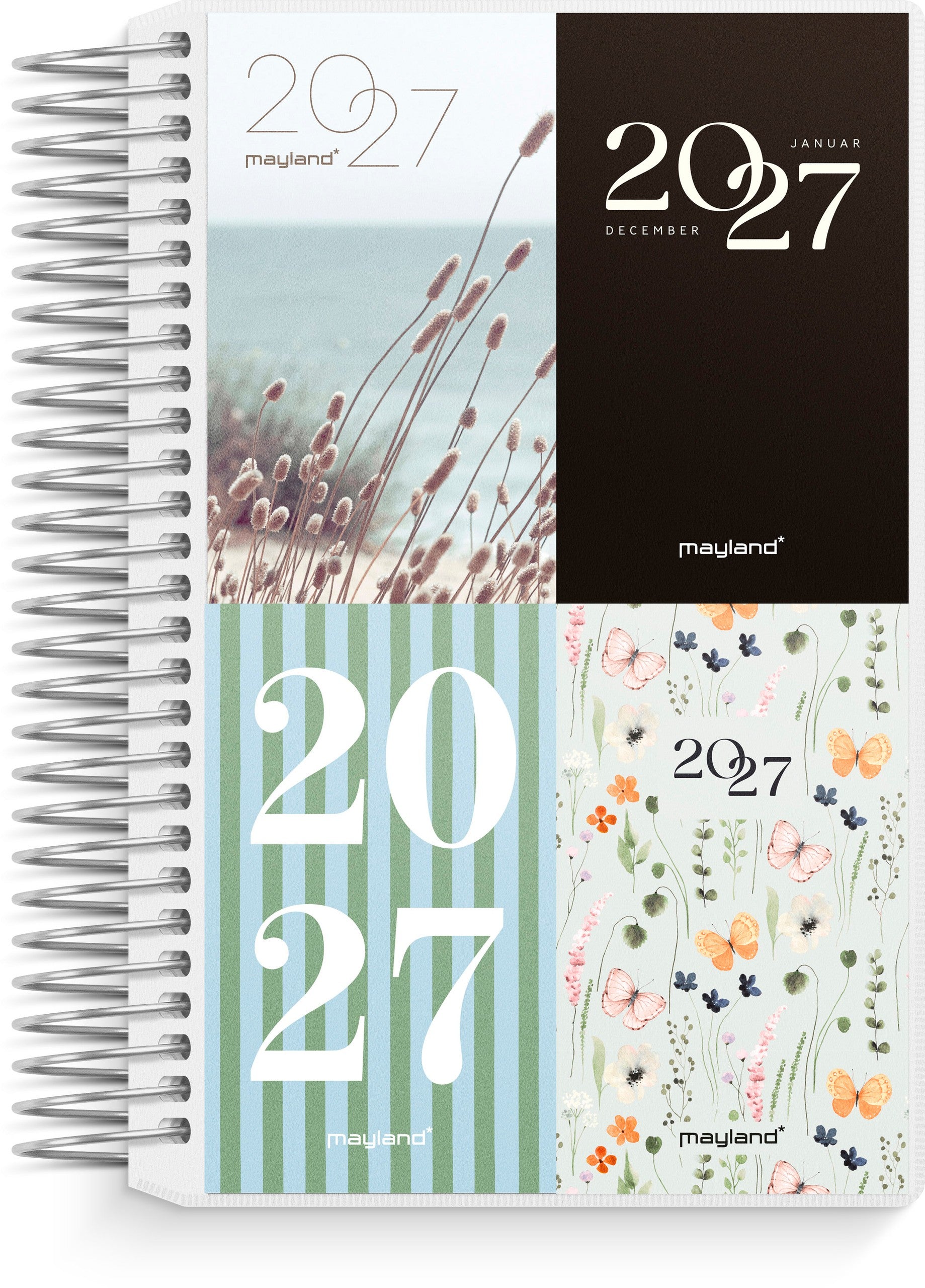 Mini dagkalender m/4 illu. PP-plast 2027