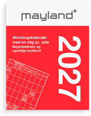 Broderikalender m/split og bagsidetekst 2027