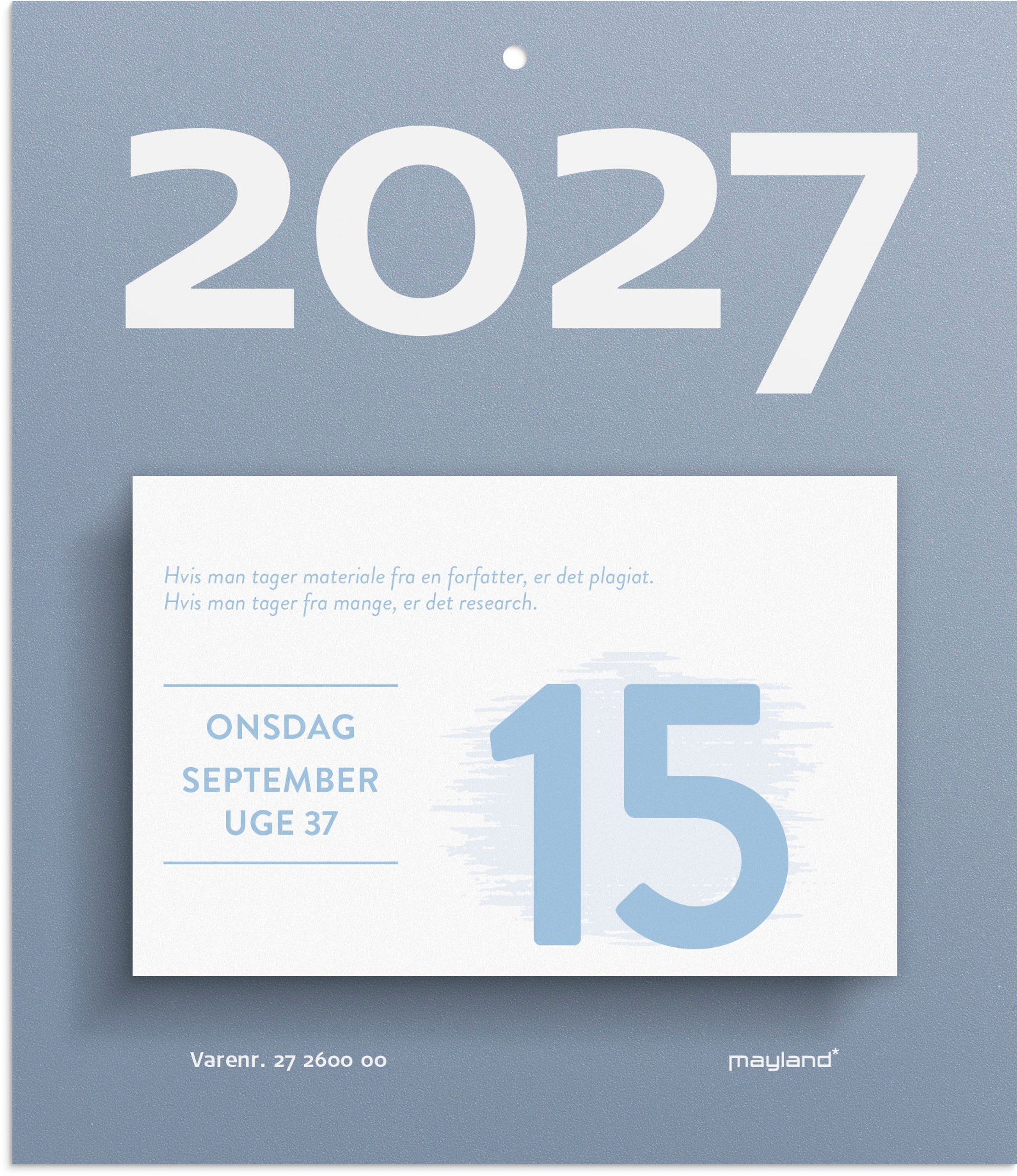 Afrivningskalender Humør 2027