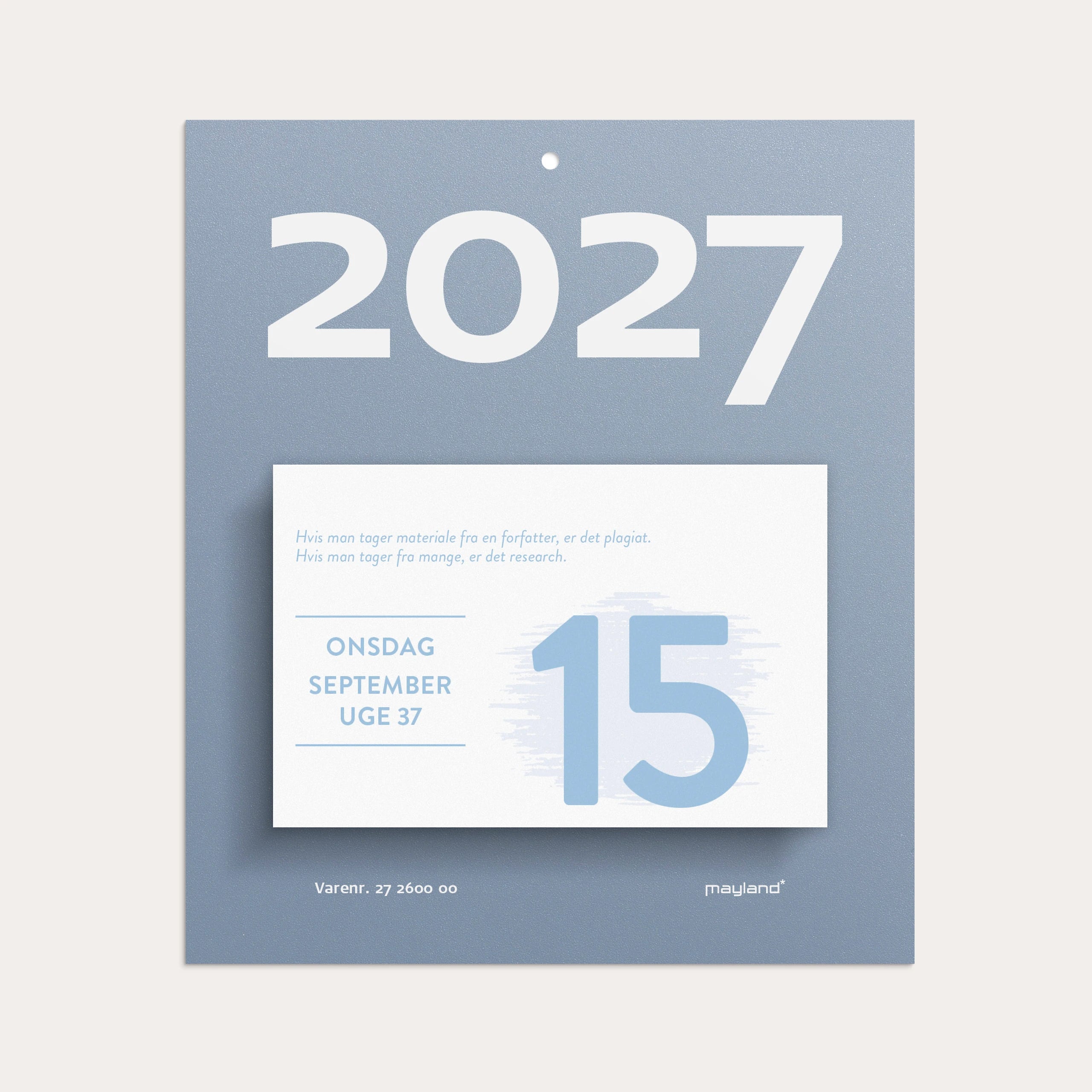 Afrivningskalender Humør 2027