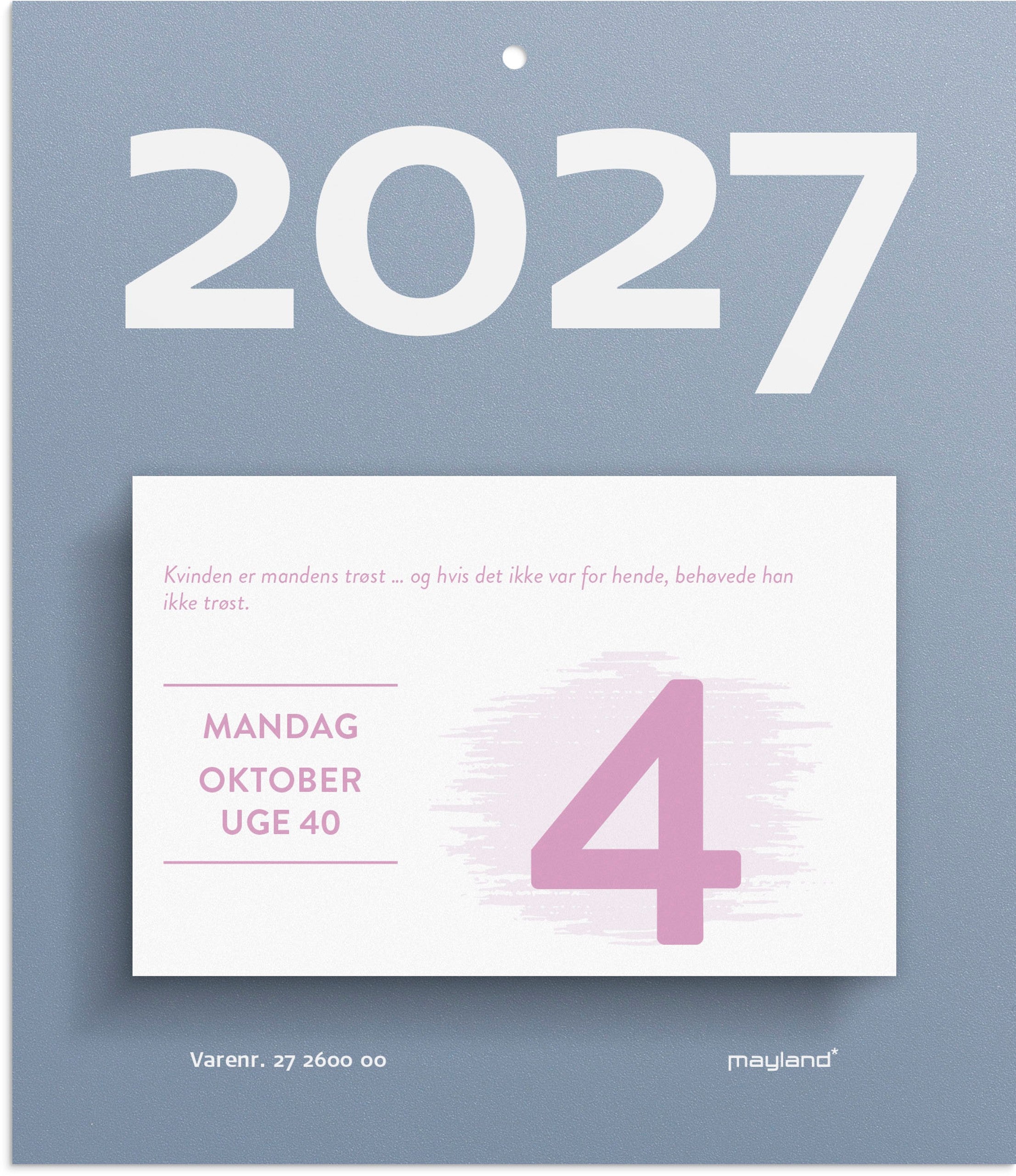 Afrivningskalender Humør 2027
