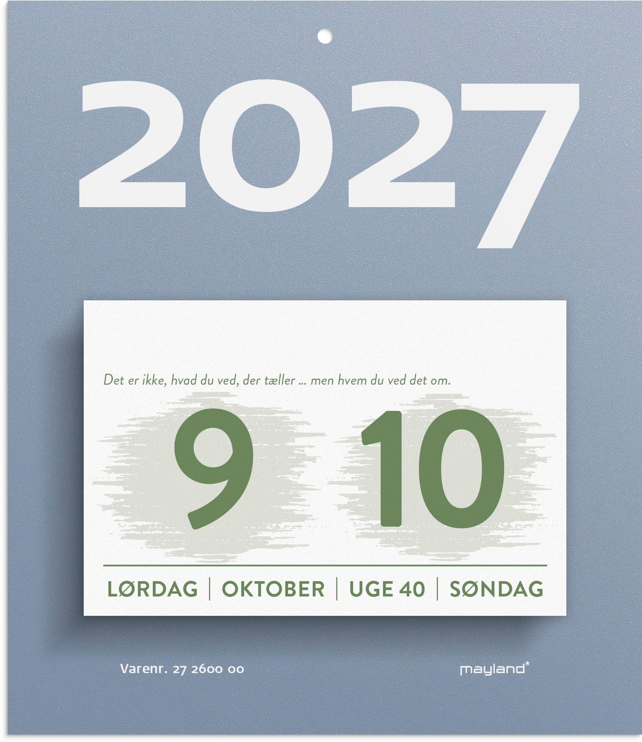Afrivningskalender Humør 2027