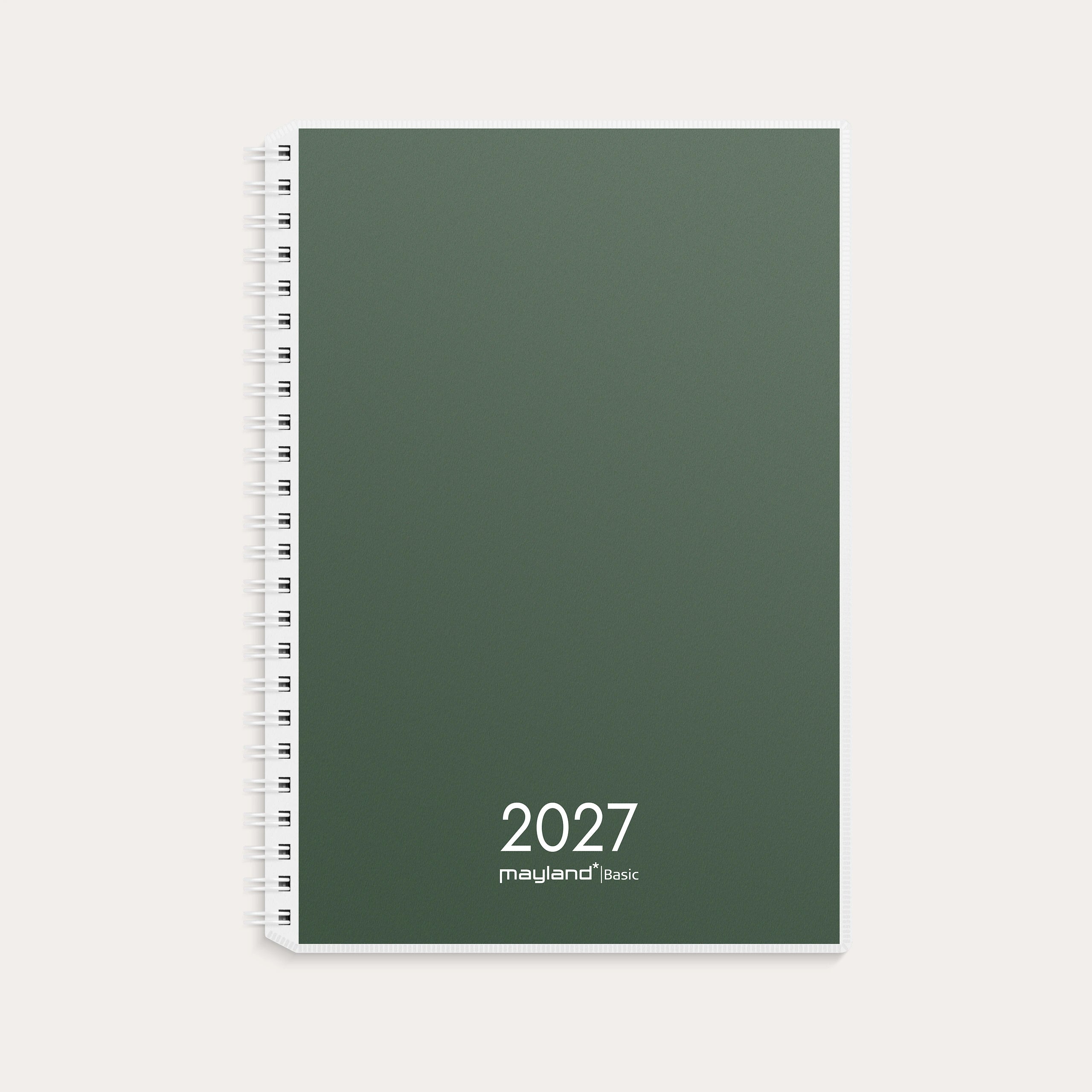 Basic ugekalender A5 PP-plast 2027