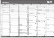 Basic kontorkalender m/whiteboard-funktion A2 2027