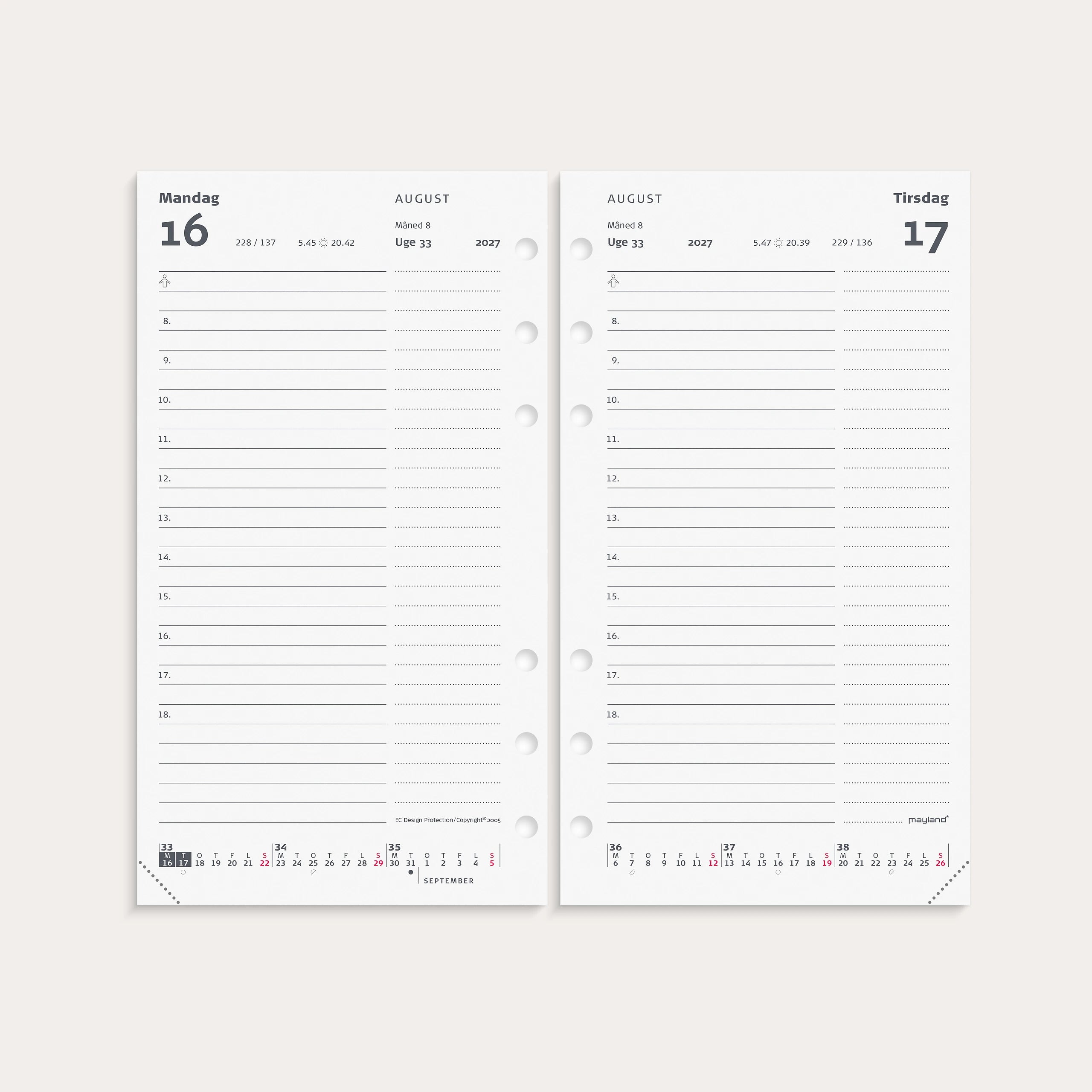 System PP dagkalender REFILL 2027