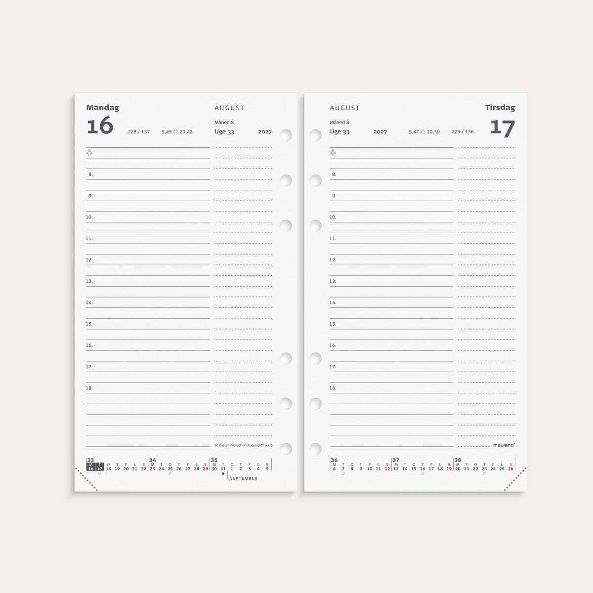 System PP dagkalender REFILL 2027