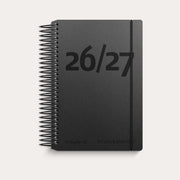 Studie Mini dagkalender sort genbrugskarton 2026/2027