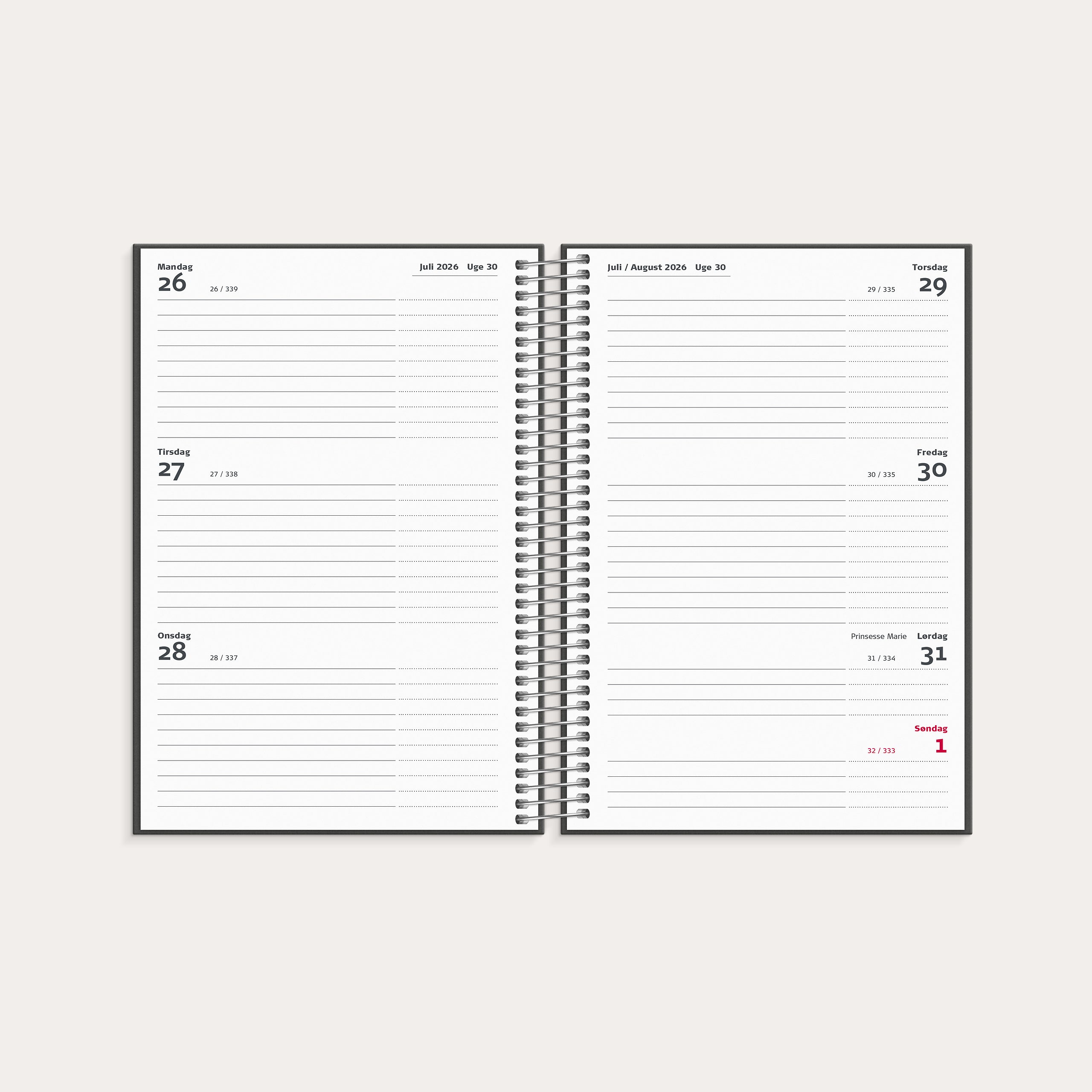 Studie Stor ugekalender tværf. 2026/2027