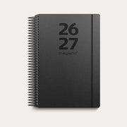 Studie Stor dagkalender sort genbrugskarton 2026/2027