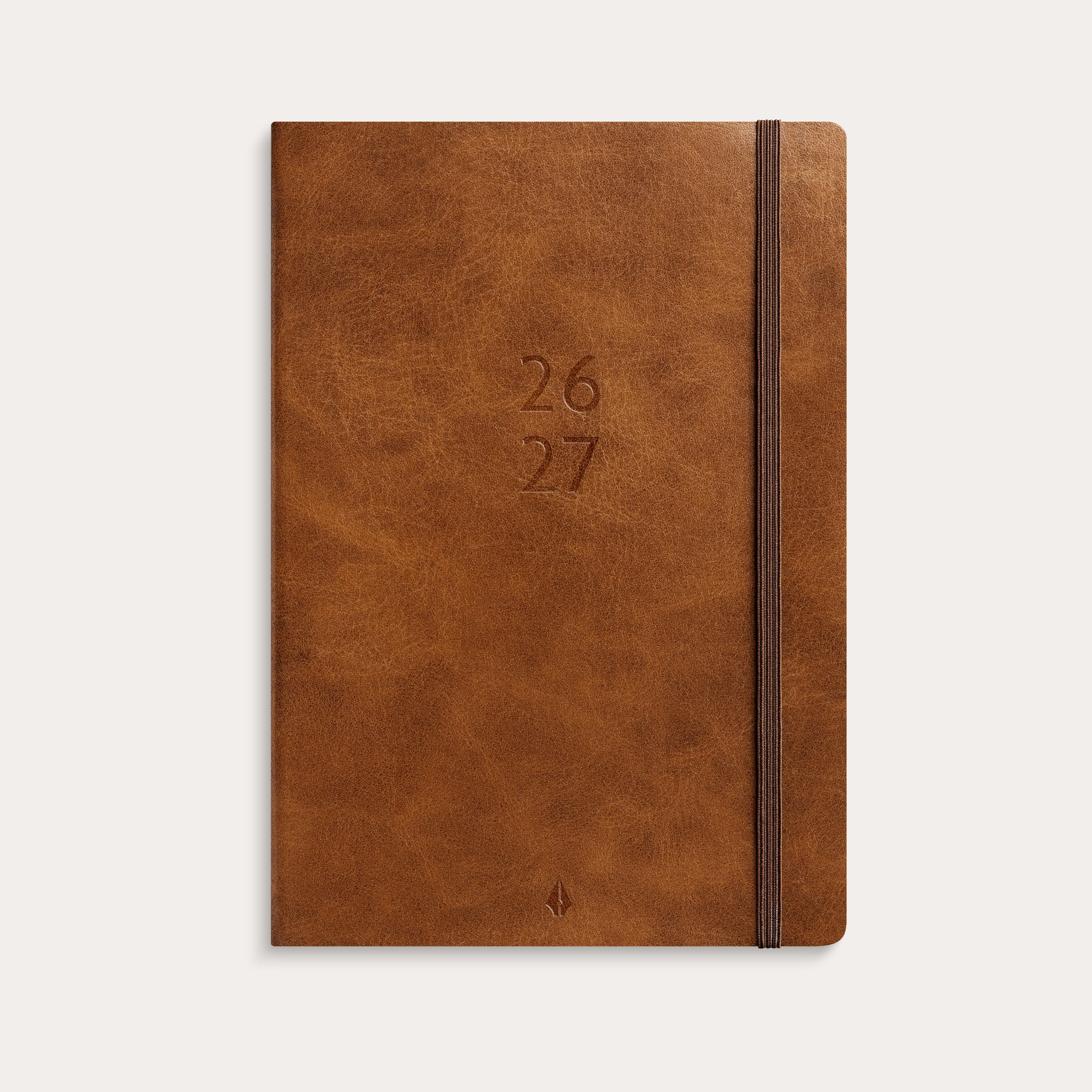 Studie A5 Forma Deluxe ugekalender tværf. brun kunstskind 2026/2027