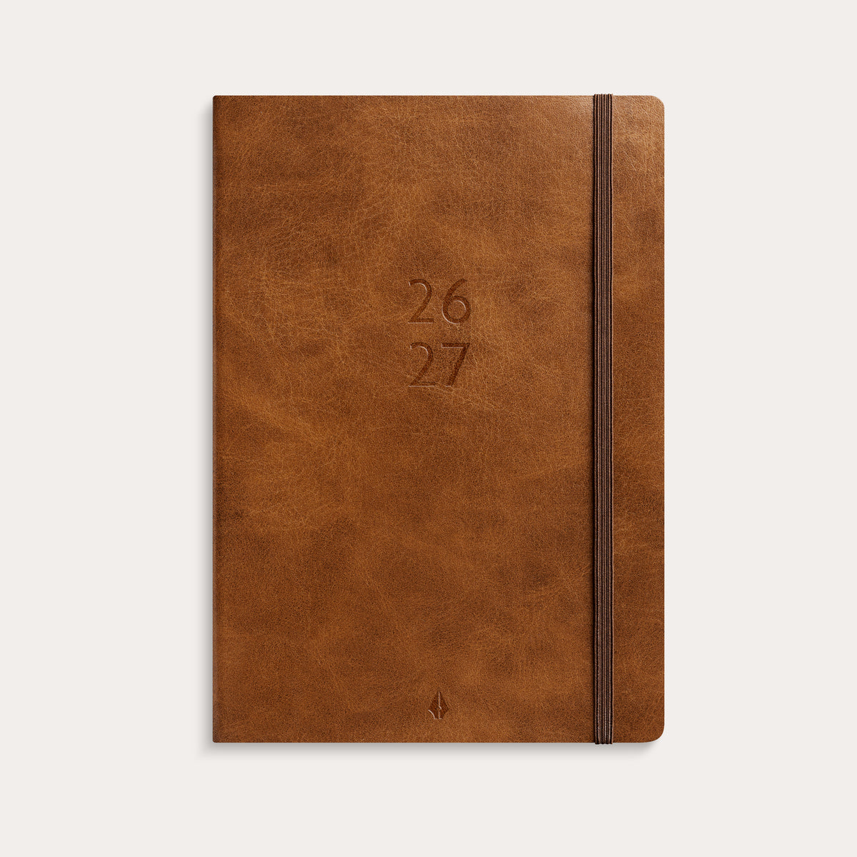 Studie A5 Forma Deluxe ugekalender tværf. brun kunstskind 2026/2027