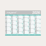 Studie Kæmpekalender 2x6 mdr. papir rør 2026/2027