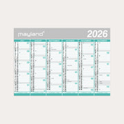 Studie Kæmpekalender 2x6 mdr. papir rør 2026/2027