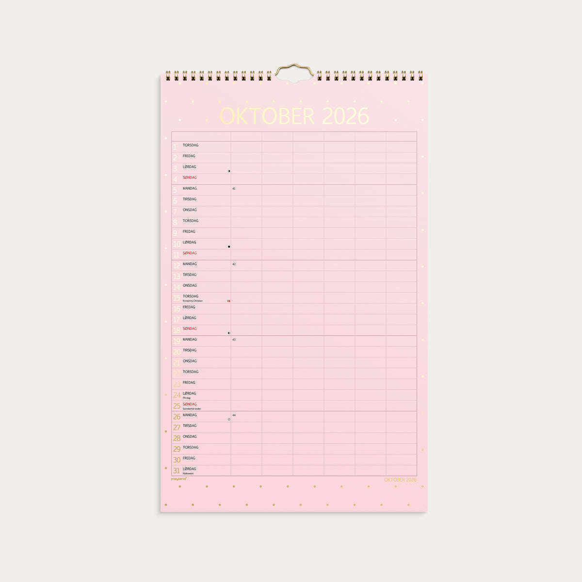 Studie Familiekalender Color 2026/2027