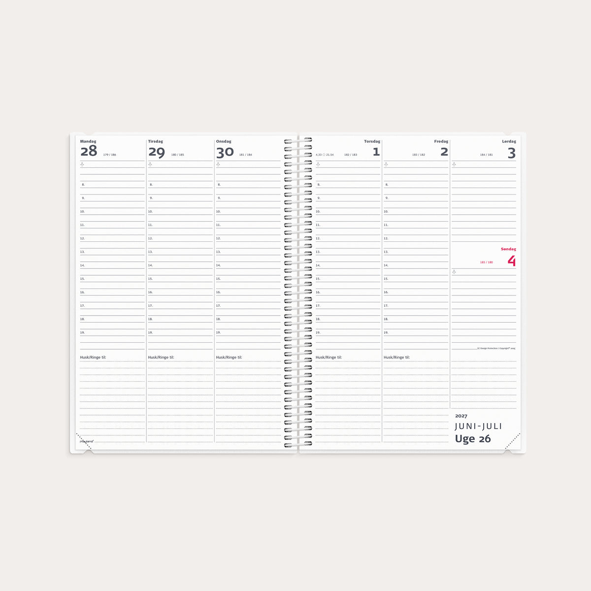 Studie Lærerkalender A5 2i1 2026/2027