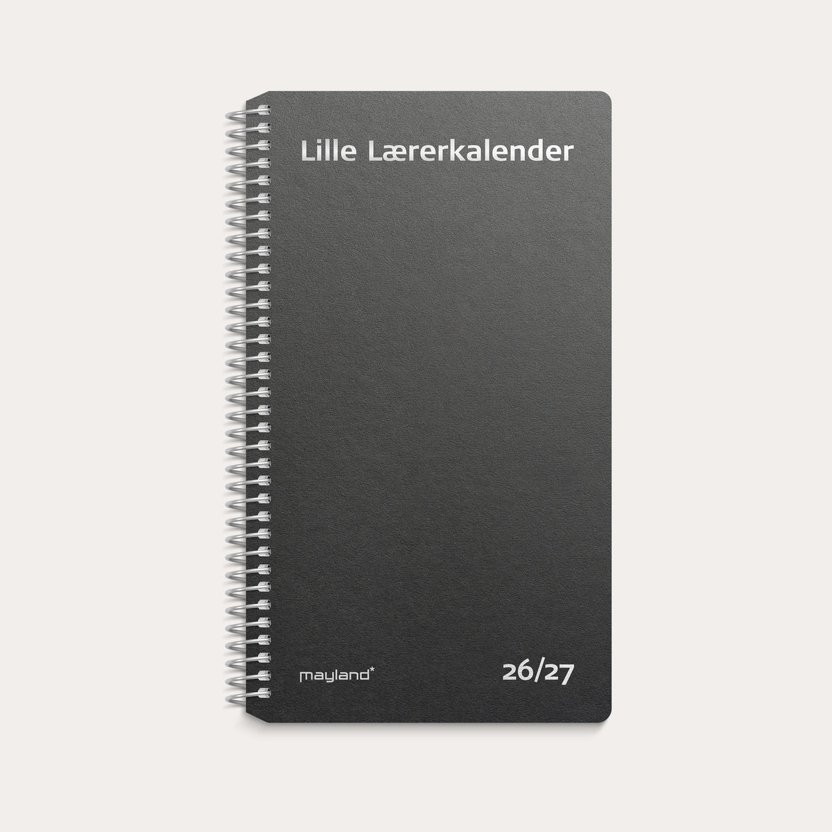 Studie Lille Lærerkalender matsort genbrugskarton 2026/2027