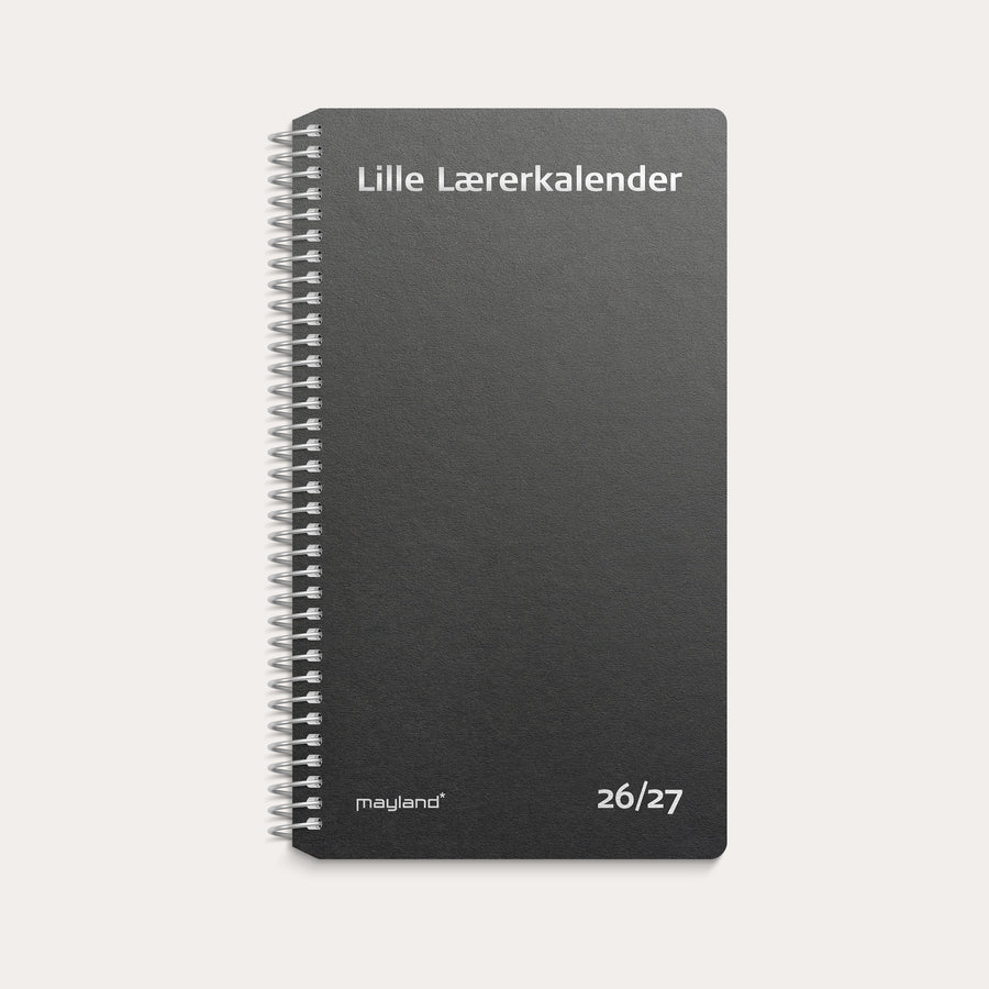 Studie Lille Lærerkalender matsort genbrugskarton 2026/2027