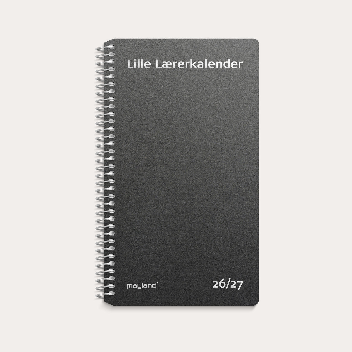 Studie Lille Lærerkalender matsort genbrugskarton 2026/2027
