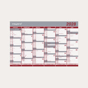 Kontorkalender Dobbelt halvårskalender 2028