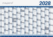 Kæmpekalender 1x13 mdr. PP-plast rør 2028
