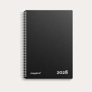 Timekalender sort PP-plast 2028