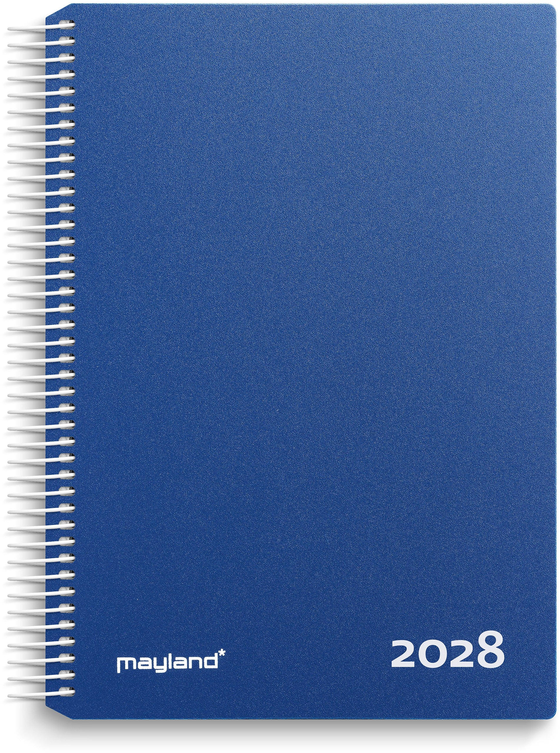Timekalender blå PP-plast 2028