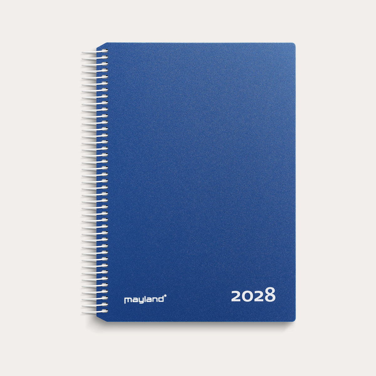 Timekalender blå PP-plast 2028