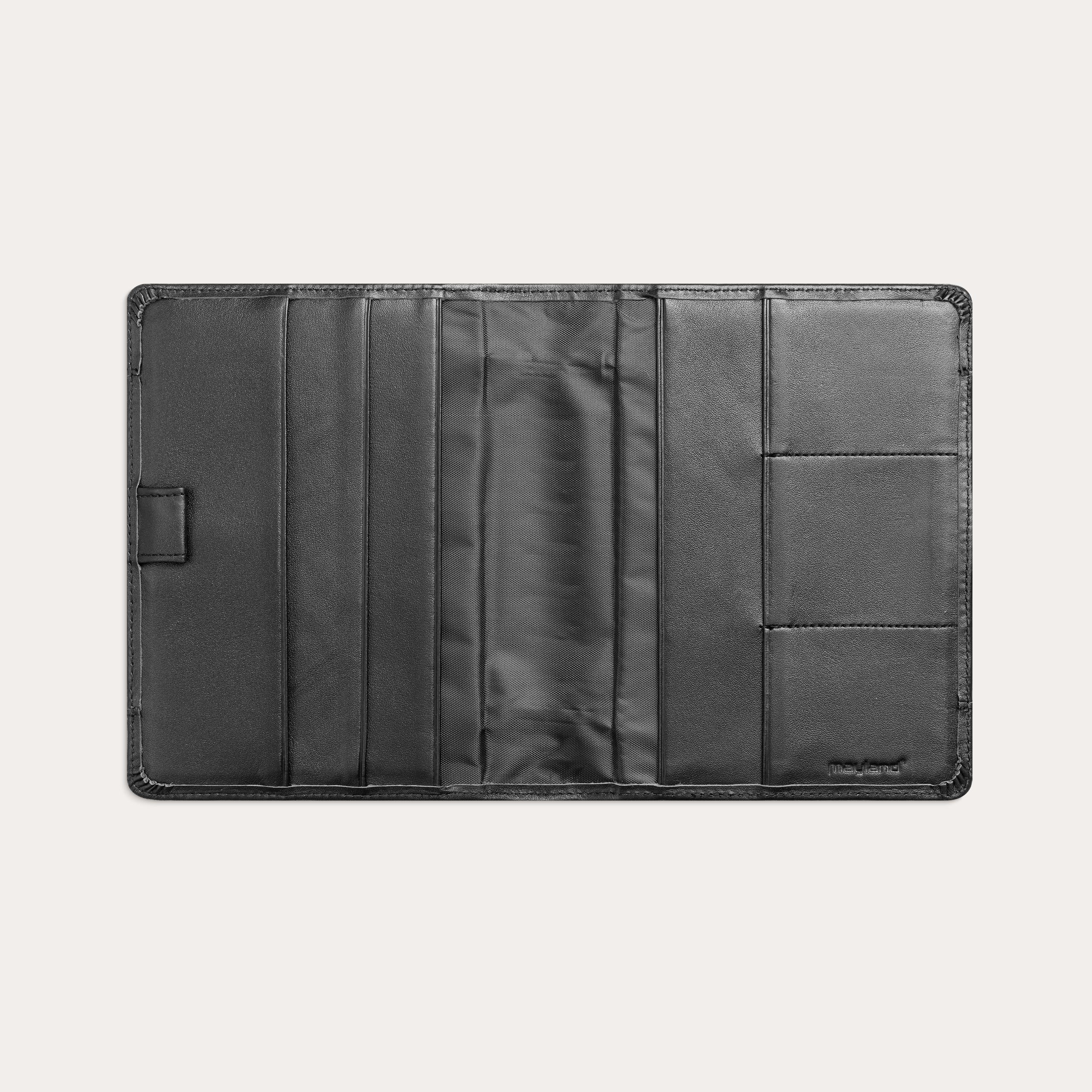 Omslag til spiralkalender sort skind