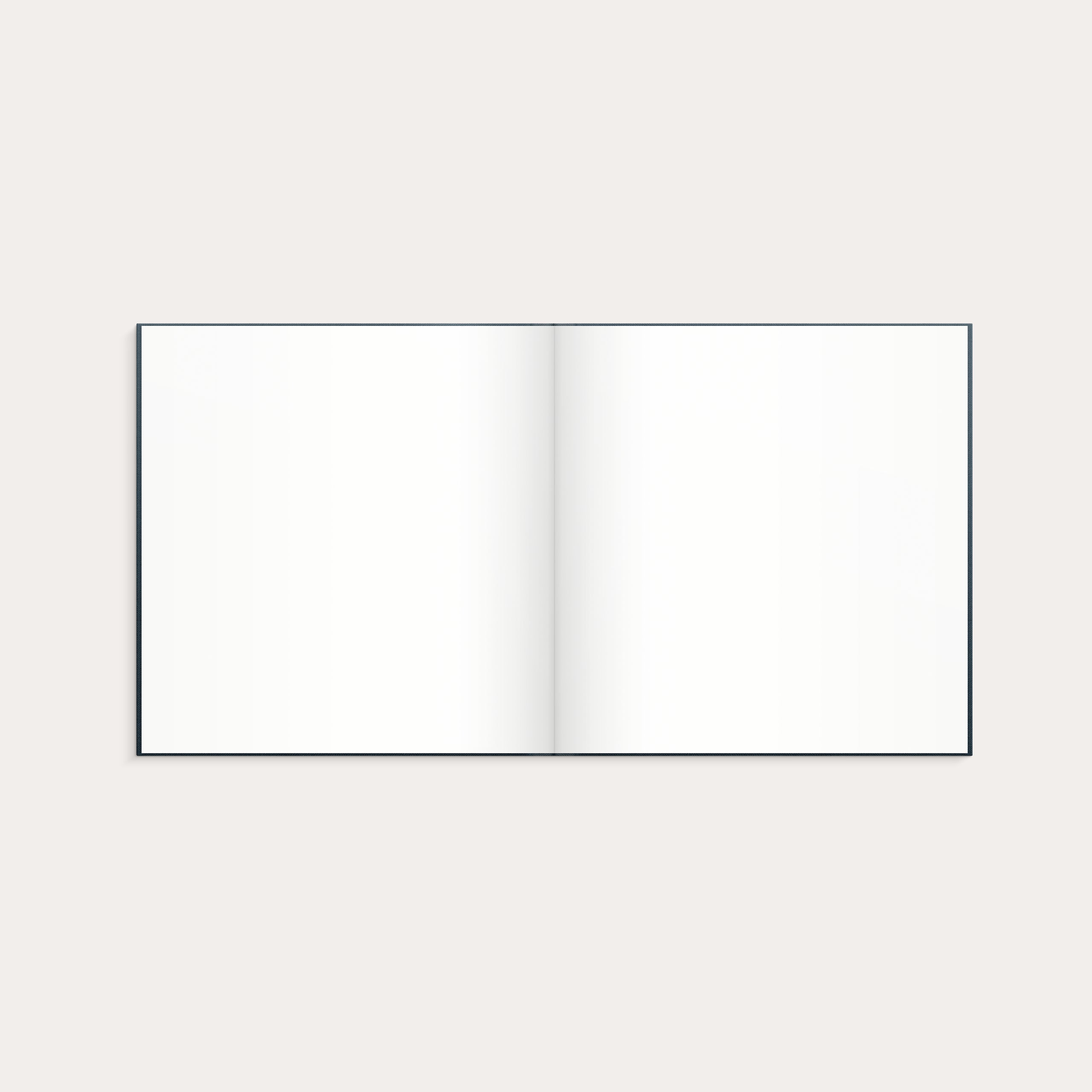 Gæstebog mørkeblå tekstilpræg