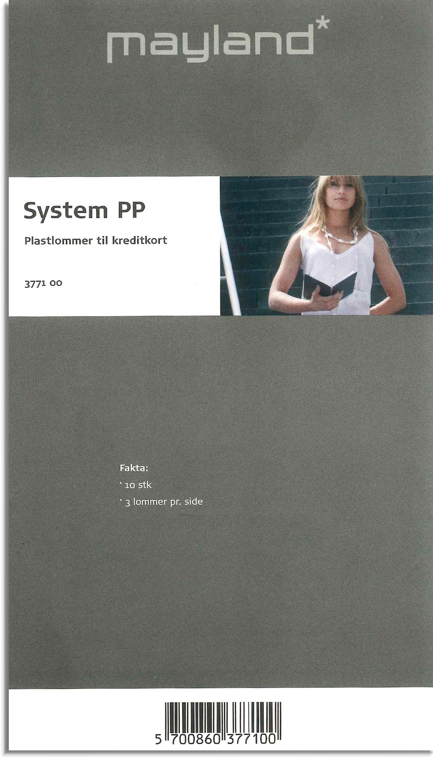 System PP plastlommer til kreditkort 10 stk.